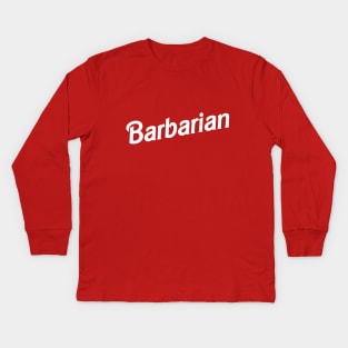 Barbarian Kids Long Sleeve T-Shirt